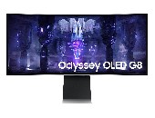 Монитор Samsung Odyssey OLED G8 G85SB 34" CURVED 1800R, 175 Hz, 0.1ms GTG, 3440x1440, 2xUSB-C, Mini DP, Micro HDMI, Speakers, Silver